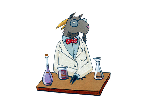 Gompei the goat as a scientist
